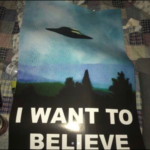 X-Files UFO I want to believe poster